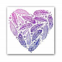 постер heart а4 (фиолетовый) в Новороссийске