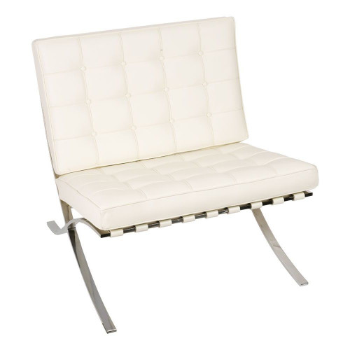 кресло barcelona style chair белое в Новороссийске
