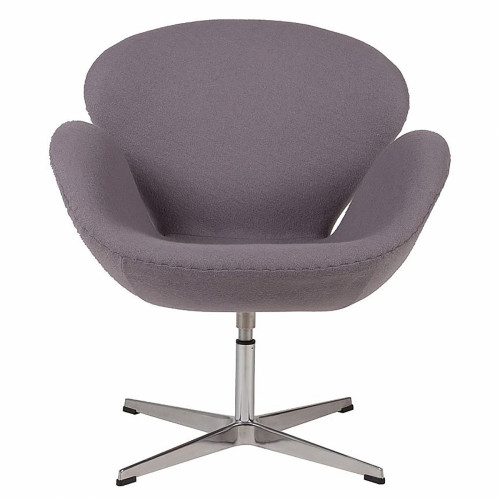 кресло swan chair серое в Новороссийске