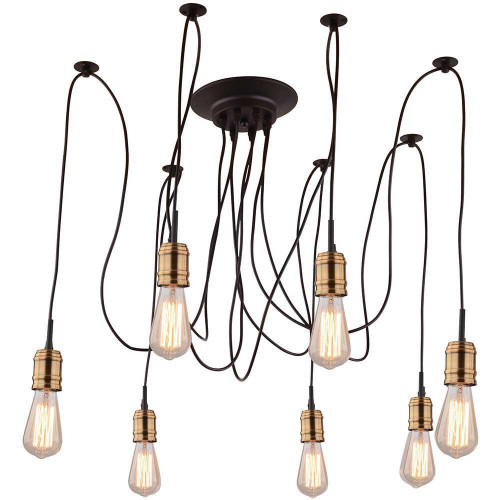 подвесная люстра arte lamp mazzetto a4290sp-7bk в Новороссийске